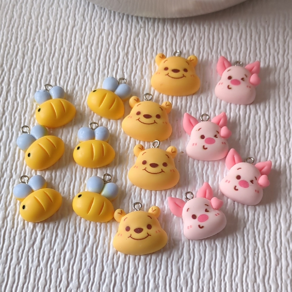 💚4/$10💚 M29 Cute Winnie & Piglet Polymer Charms